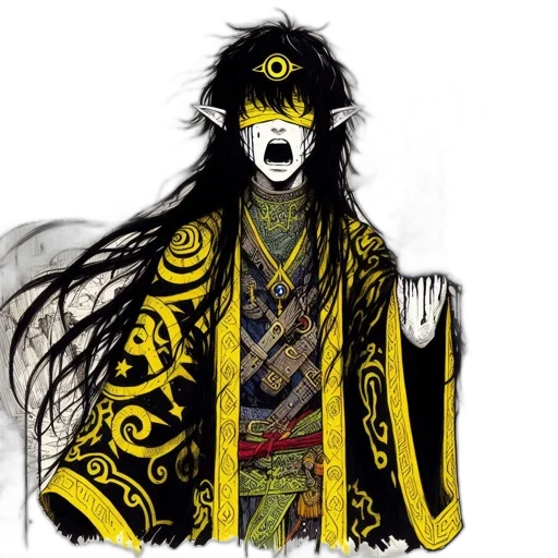 mask, staff, concept art, fantasy art transparent PNG cut-out