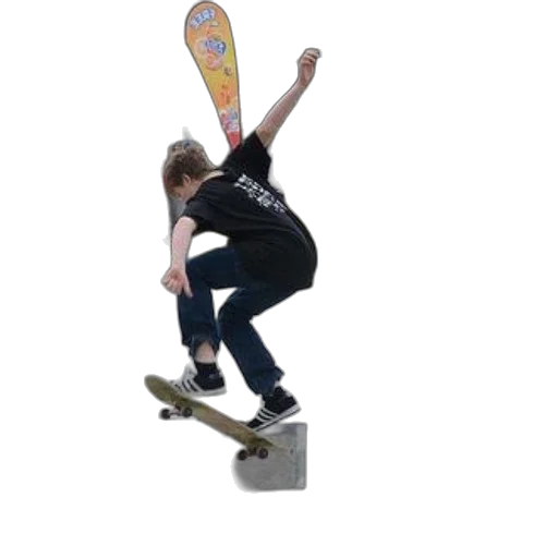 staff, weapon, 3d render, skateboarder transparent PNG cut-out