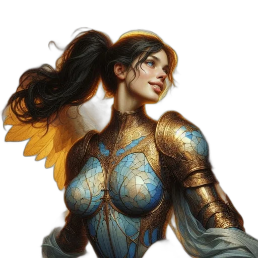 fantasy art, concept art, comic book art, photorealistic transparent PNG cut-out