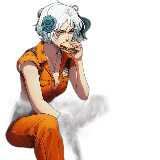 staff, dress, face, concept art transparent PNG cut-out