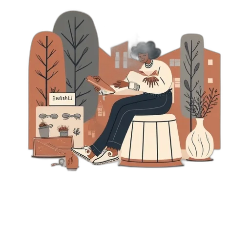 furniture, hat, shoes, jacket transparent PNG cut-out