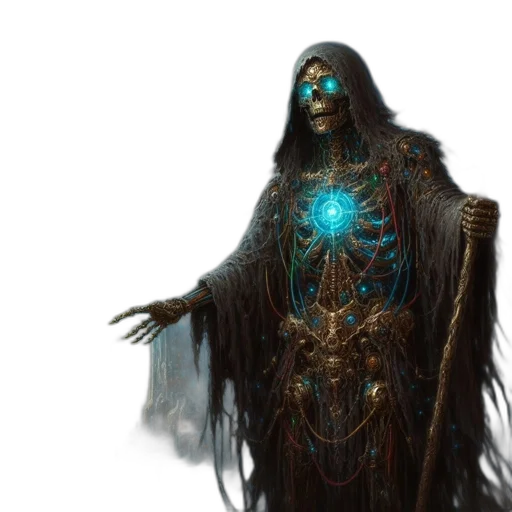 creature, staff, concept art, fantasy art transparent PNG cut-out