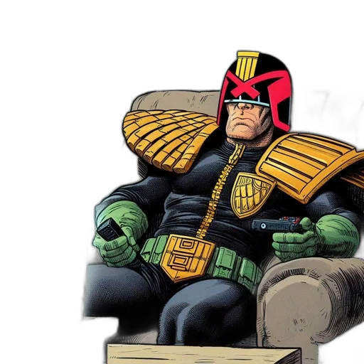 furniture, comic book art, concept art, superhero transparent PNG cut-out