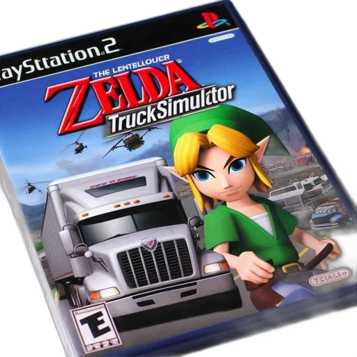 3d render, ps2, game, case transparent PNG cut-out