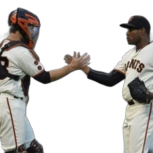 two, baseball, players, san transparent PNG cut-out