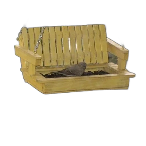 furniture, bird, perches, yellow transparent PNG cut-out