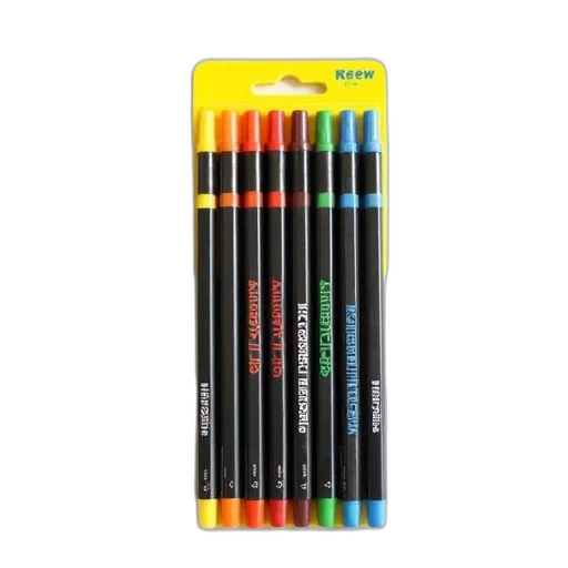 staff, umbrella, neon, colorful transparent PNG cut-out