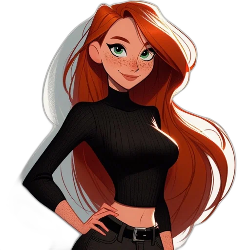 dress, hair, staff, jacket transparent PNG cut-out
