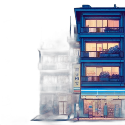 building, furniture, concept art, 3d render transparent PNG cut-out