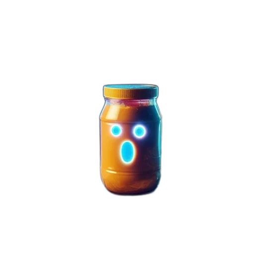 bottle, mask, food, robot transparent PNG cut-out