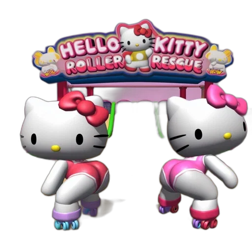 3d render, concept art, hello, kitty transparent PNG cut-out