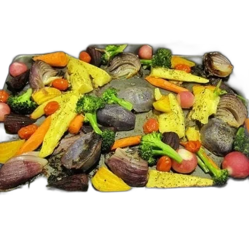 food, crown, 3d render, photorealistic transparent PNG cut-out