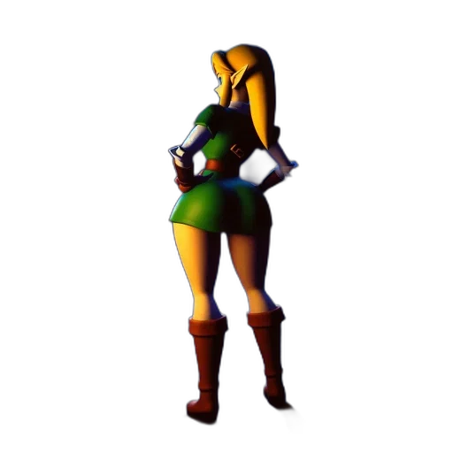dress, robot, staff, weapon transparent PNG cut-out