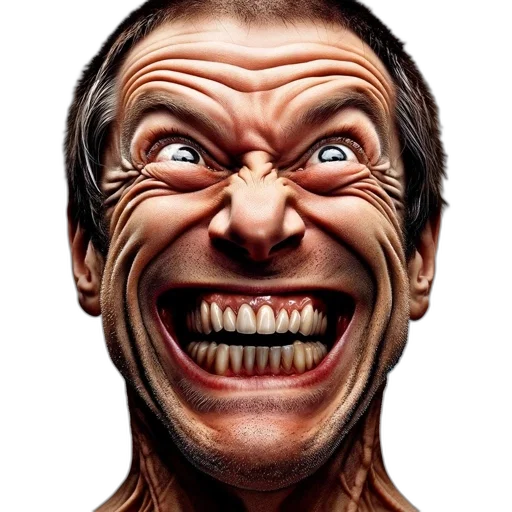 face, mask, creature, staff transparent PNG cut-out