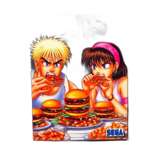 food, dress, vaporwave, pixel art transparent PNG cut-out