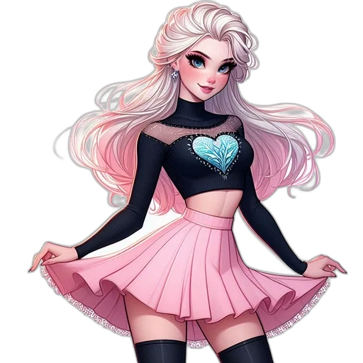 dress, concept art, fantasy art, cartoon transparent PNG cut-out