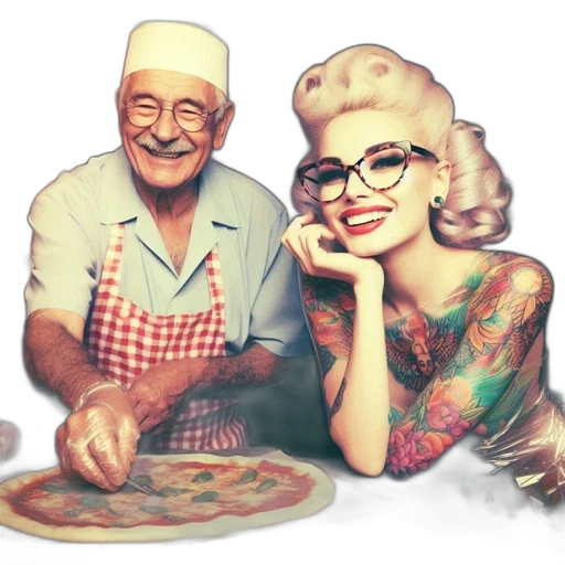 food, photorealistic, comic book art, cartoon transparent PNG cut-out
