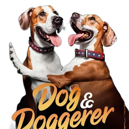 promotional, poster, book, dog transparent PNG cut-out
