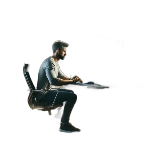 furniture, staff, robot, 3d render transparent PNG cut-out