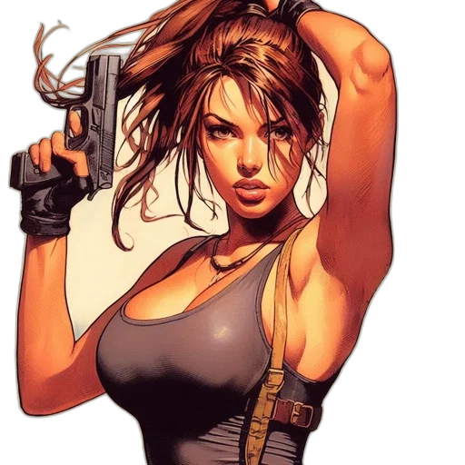weapon, comic book art, cyberpunk, concept art transparent PNG cut-out