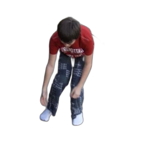 shoes, jacket, staff, creature transparent PNG cut-out