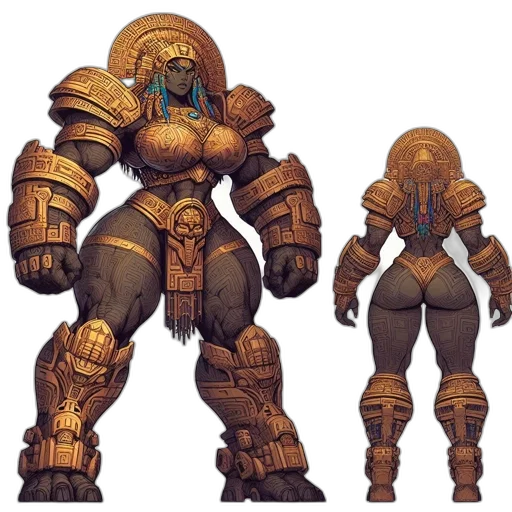 robot, concept art, fantasy art, pixel art transparent PNG cut-out