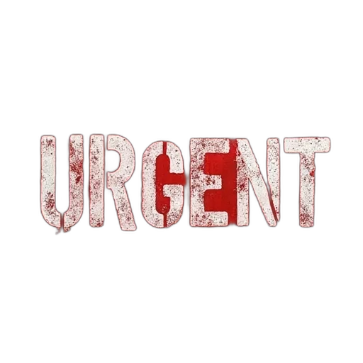 red, grunge, imprint, text transparent PNG cut-out