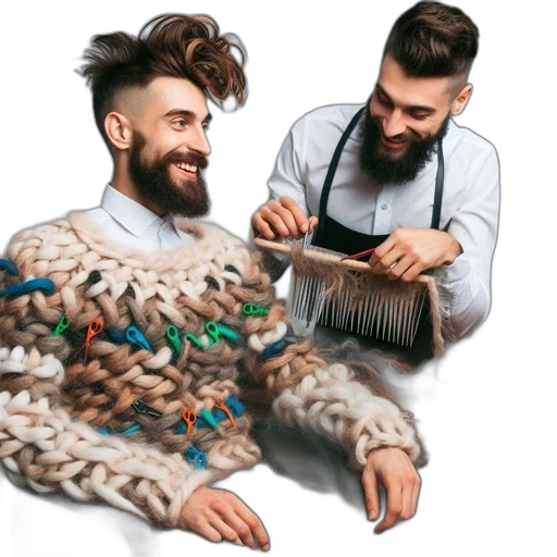hair, jacket, creature, animal transparent PNG cut-out