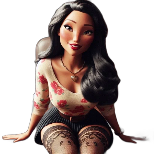 dress, cartoon, 3d render, concept art transparent PNG cut-out