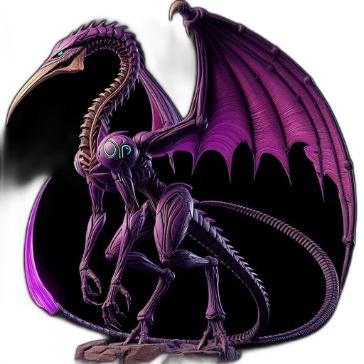 dragon, creature, staff, fantasy art transparent PNG cut-out