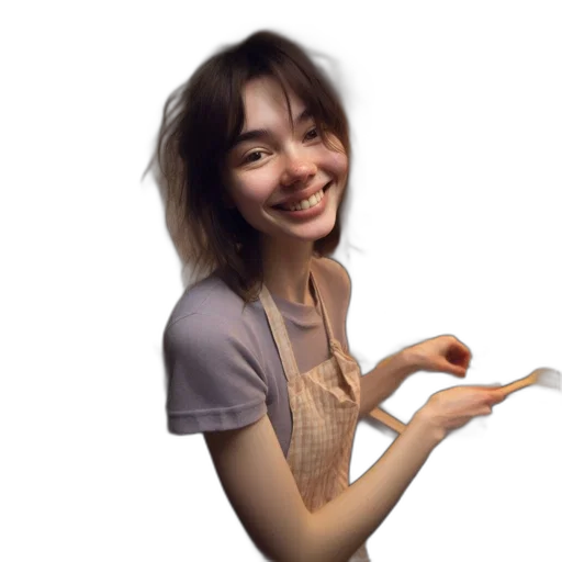 face, staff, creature, jewelry transparent PNG cut-out