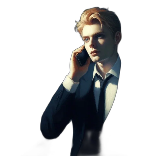 staff, face, jacket, concept art transparent PNG cut-out