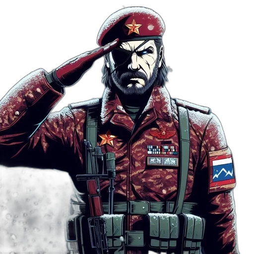 jacket, weapon, hat, comic book art transparent PNG cut-out