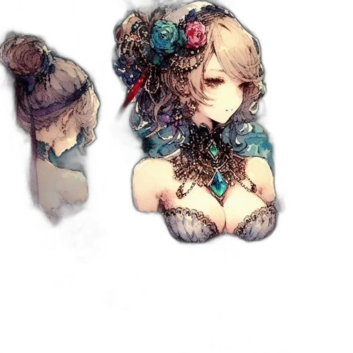 mask, crown, dress, jewelry transparent PNG cut-out
