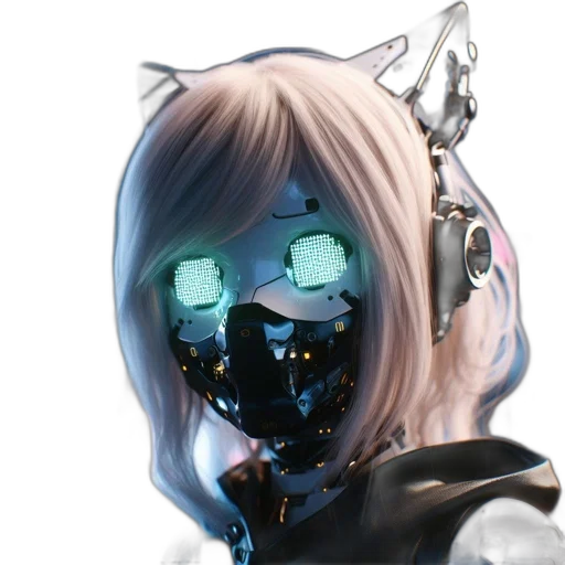 mask, robot, face, staff transparent PNG cut-out
