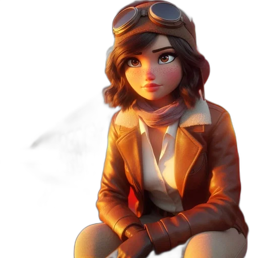 jacket, staff, face, weapon transparent PNG cut-out
