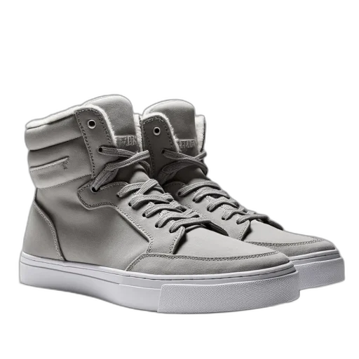 shoes, photorealistic, 3d render, monochrome transparent PNG cut-out