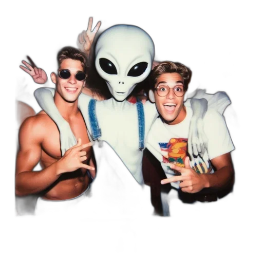 mask, creature, vaporwave, outer space transparent PNG cut-out