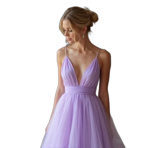 dress, photorealistic, pastel, sexy transparent PNG cut-out