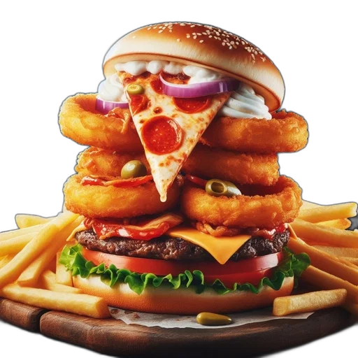 food, crown, weapon, face transparent PNG cut-out