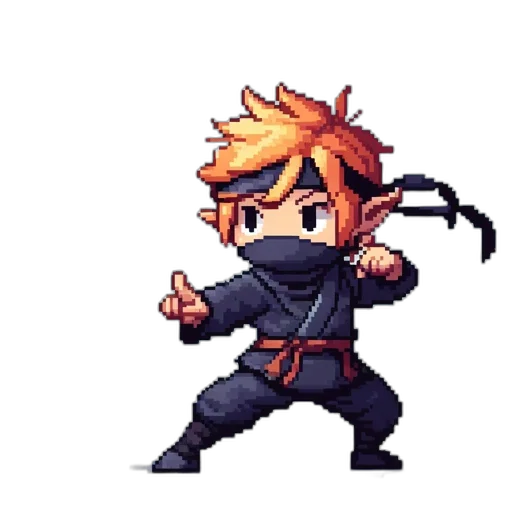 weapon, staff, sword, pixel art transparent PNG cut-out