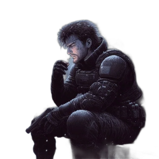 jacket, face, concept art, fantasy art transparent PNG cut-out