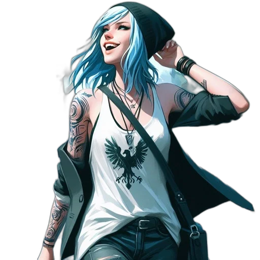 jacket, concept art, comic book art, fantasy art transparent PNG cut-out