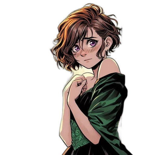 dress, jacket, staff, flower transparent PNG cut-out