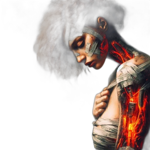 mask, fantasy art, concept art, comic book art transparent PNG cut-out