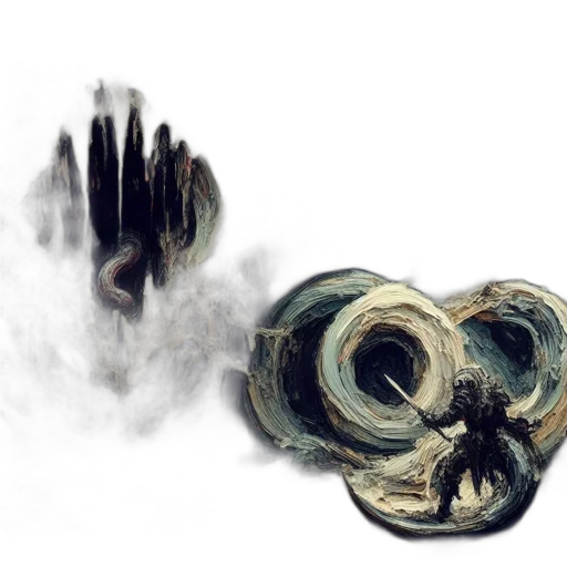 mask, hair, weapon, creature transparent PNG cut-out
