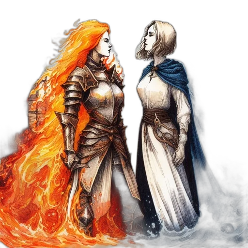 fantasy art, concept art, comic book art, pixel art transparent PNG cut-out