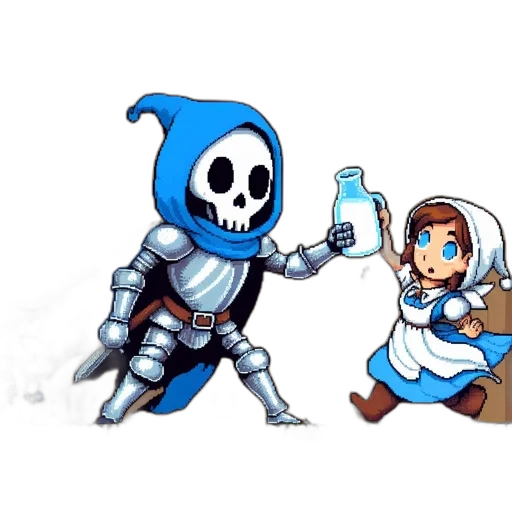bottle, robot, weapon, pixel art transparent PNG cut-out