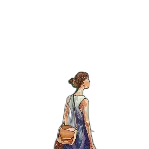 dress, staff, jewelry, concept art transparent PNG cut-out