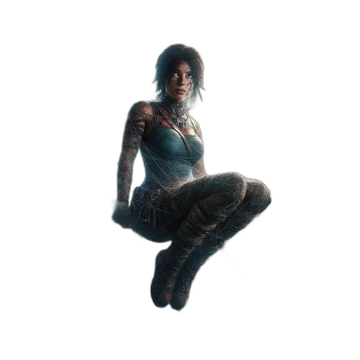 weapon, dress, creature, staff transparent PNG cut-out